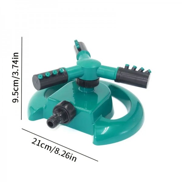 1pc 360 Degree Sprinkler For Yard, Rotating Lawn Sprinkler, Large Area Coverage Water Sprinklers For Lawns And Gardens