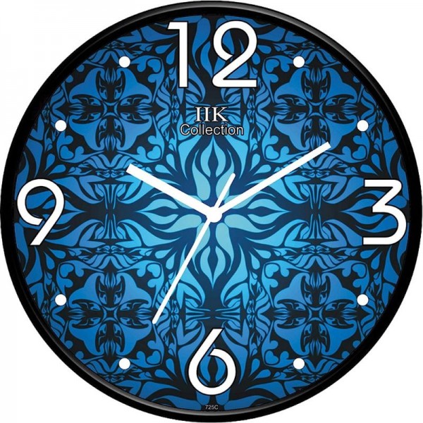 IIK COLLECTION Plastic Analog Round Wall Clock wit...